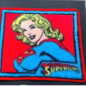 NEW DC SuperGirl Patches/Emblems/Appliqués! HUGE 8" Inches. Sew-On.